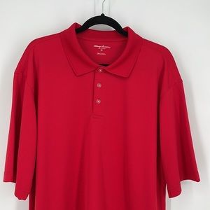 TOMMY ARMOUR POLO GOLF SHIRT Dri-Logic Texture Knit Polyester Red Men's‎ XL